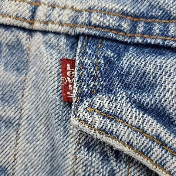 Vintage 90s Levis 70507 Jean Jacket Mens M Denim Classic Fit Trucker Flawed
